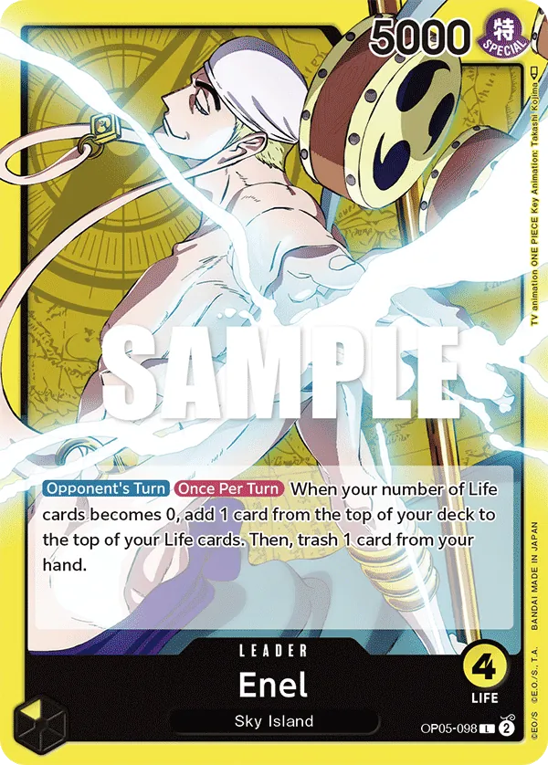 OP05 Enel leader card