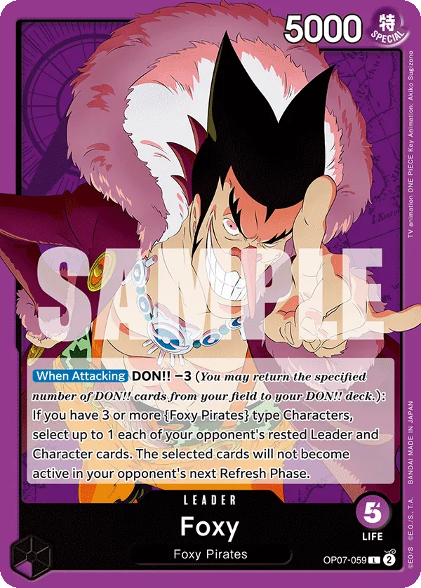 Foxy leader card