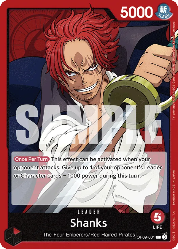 OP09 Shanks leader card