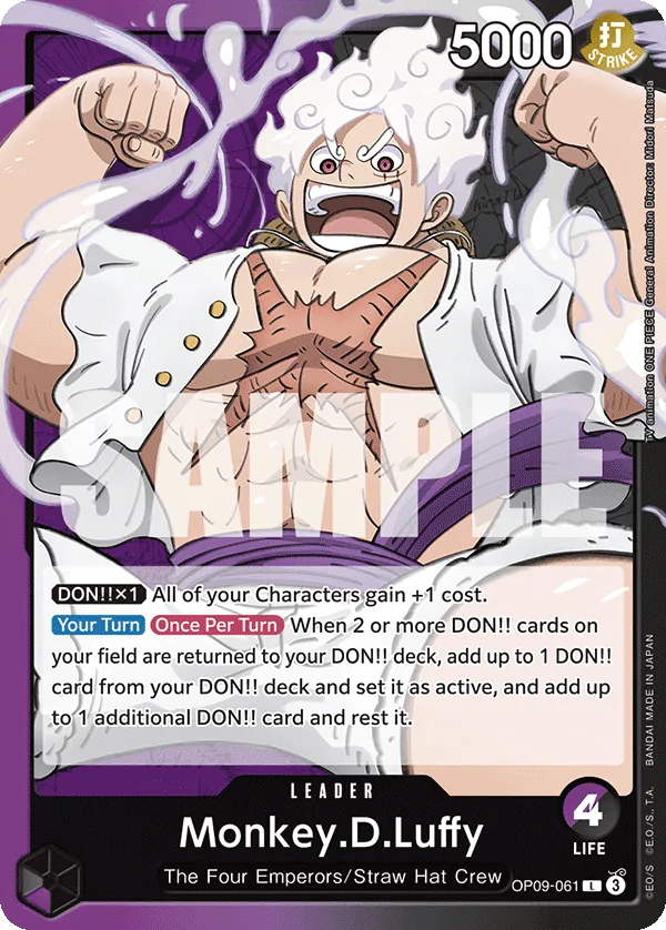 OP09 Luffy leader card