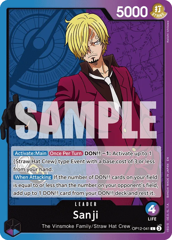 Sanji leader card