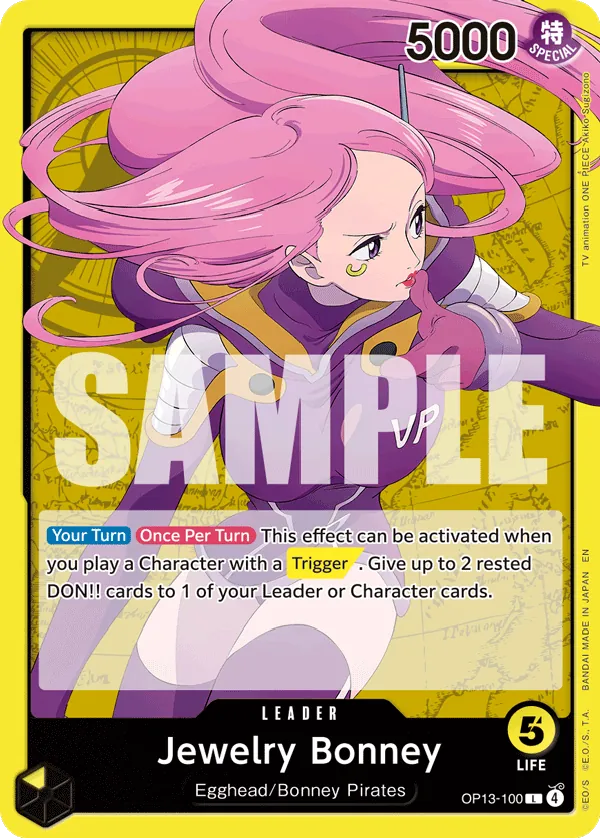 Yellow Bonney leader card