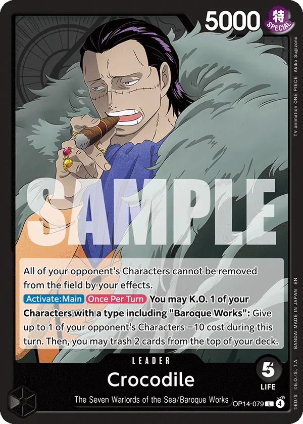 Crocodile leader card