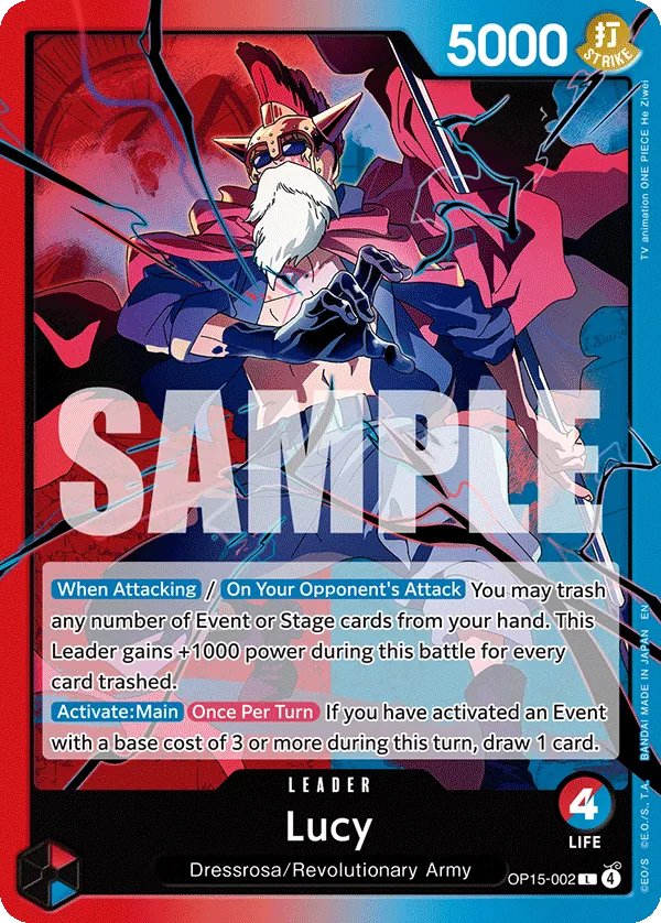 Lucy leader card