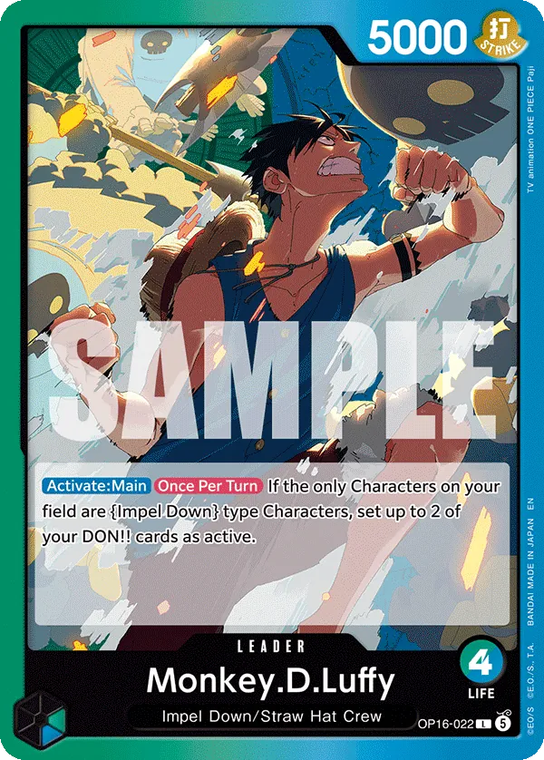GB Luffy leader card