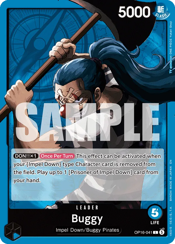 Buggy leader card
