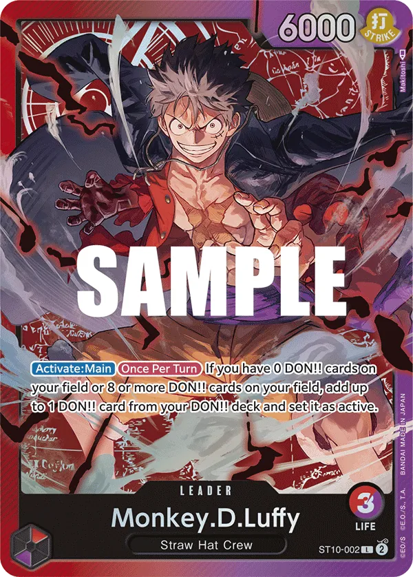 ST10 Luffy leader card