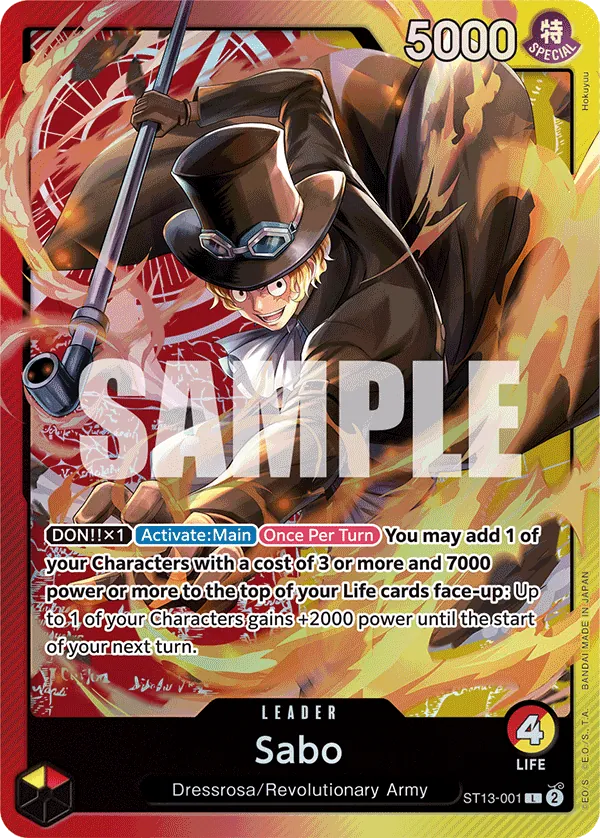 ST13 Sabo leader card