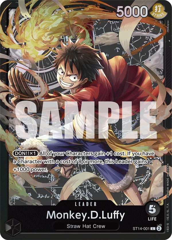 ST14 Luffy leader card